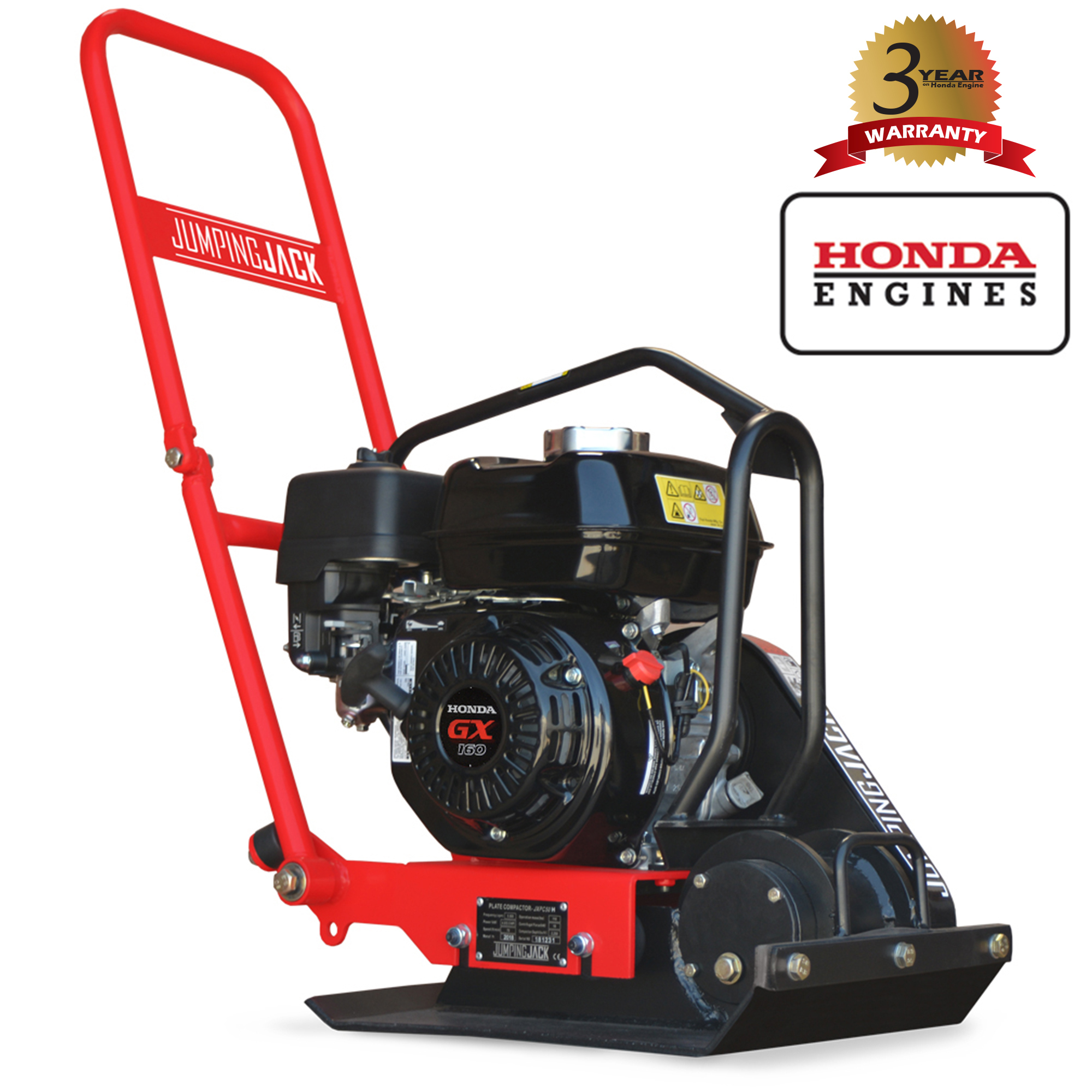 Tomahawk, 5.5HP Honda Compactor (50k), Engine Brand Honda, Engine Model GX160 Horsepower 5.5 HP, Model# JXPC50H